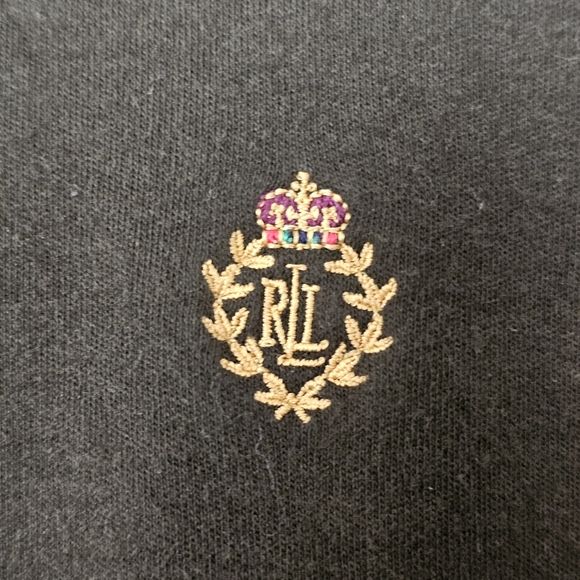 VTG Lauren Ralph Lauren Green Cotton Turtleneck Long Sleeve L Preppy Old Money - Picture 2 of 7